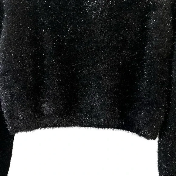 Elan metallic Eyelash Black Sweater size small NWT‎ - Picture 13 of 14